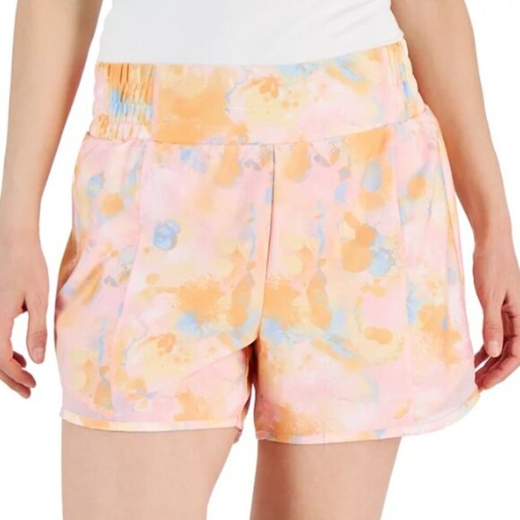 Ideology Women's 1X Active Printed Running Shorts Made for Macy's NWT Plus Size - Picture 1 of 7